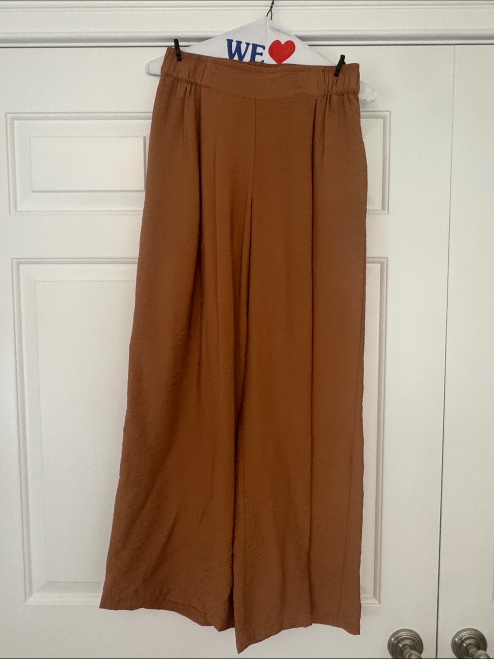 Young Fabulous & Broke Wide Leg Pants in Rust Brown Small